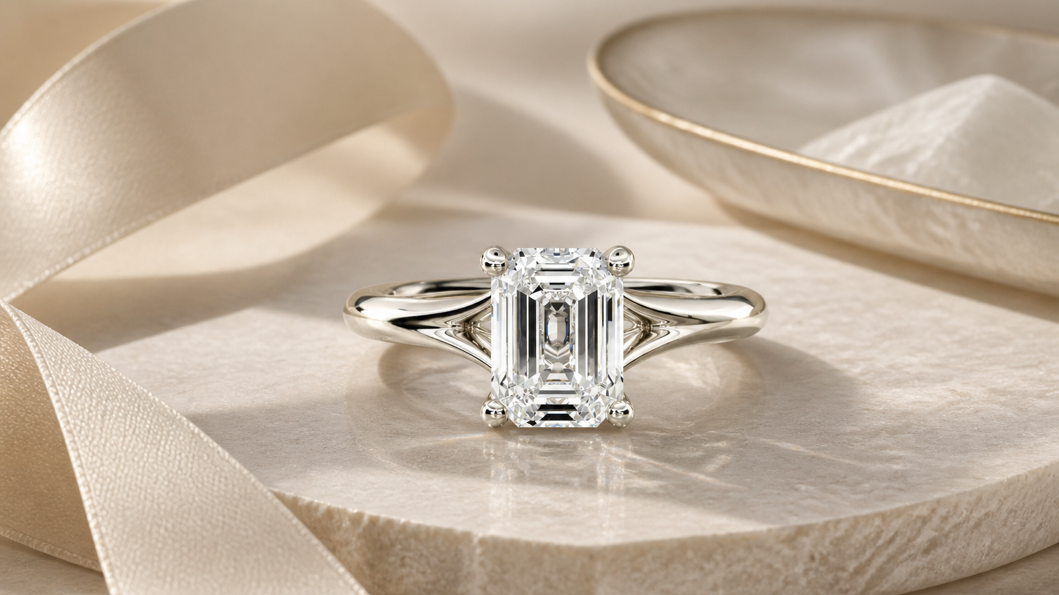 Estelle Emerald Diamond Engagement Ring styled for how to choose an engagement ring