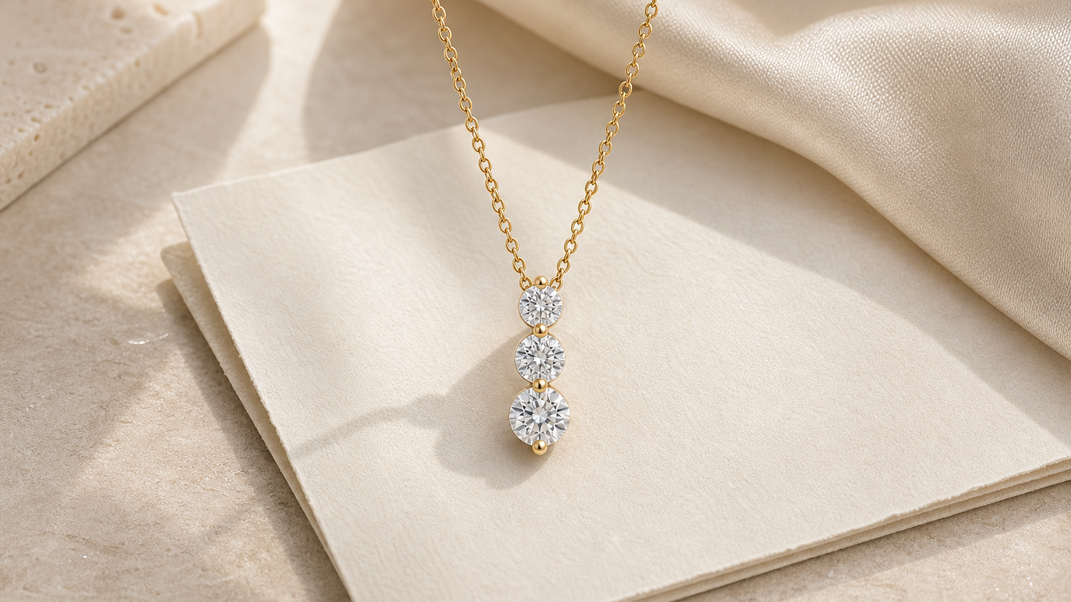 Clara Diamond Pendant styled for traceability in jewelry